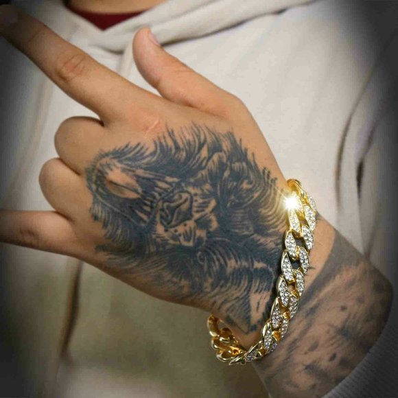 14k Gold 8" Cuban Bracelet - Picture 2 of 3